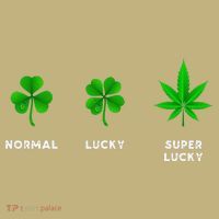 Normal Lucky Super Lucky Shamrock Weed Leaf St. Patricks Day Kids T-Shirt thumb 2