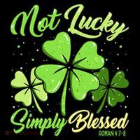 Not Lucky Simply Blessed Christian Shamrock St Patricks Day Coffee Mug thumb 5