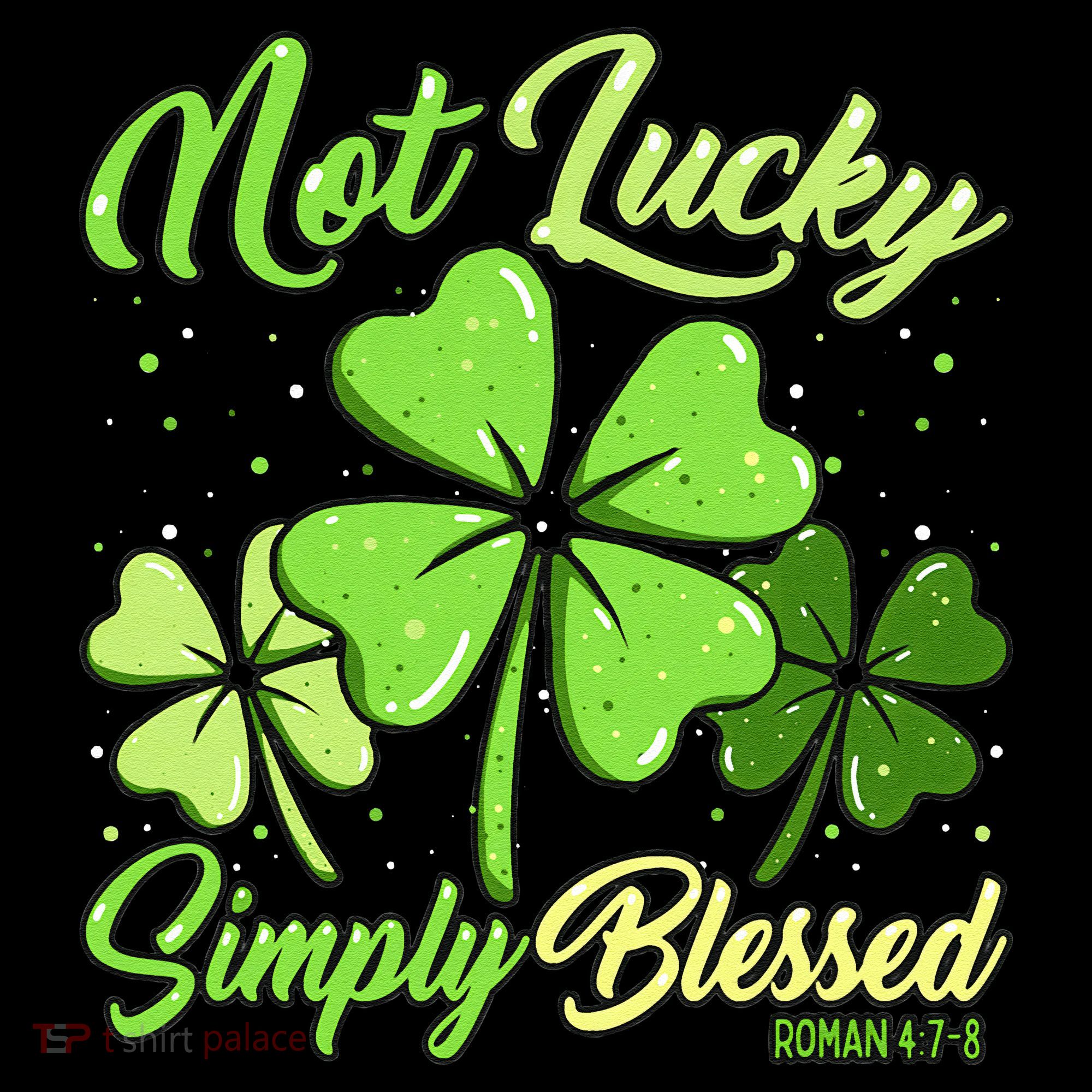 Not Lucky Simply Blessed Christian Shamrock St Patricks Day Coffee Mug
