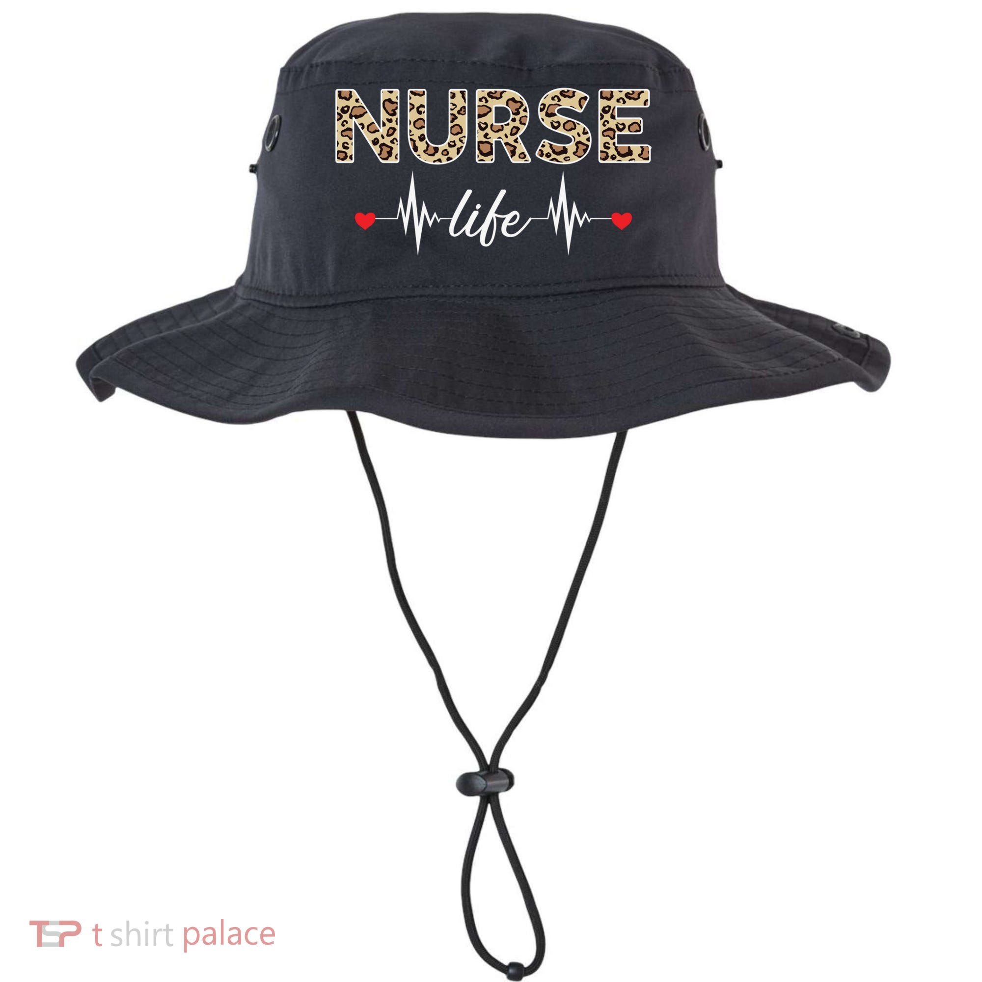 Nurse Life Stethoscope Leopard Nurses Er Icu Nicu Rn Nurses Cute Gift Bucket Hat