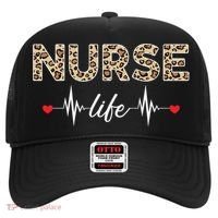 Nurse Life Stethoscope Leopard Nurses Er Icu Nicu Rn Nurses Cute Gift Hat thumb 0