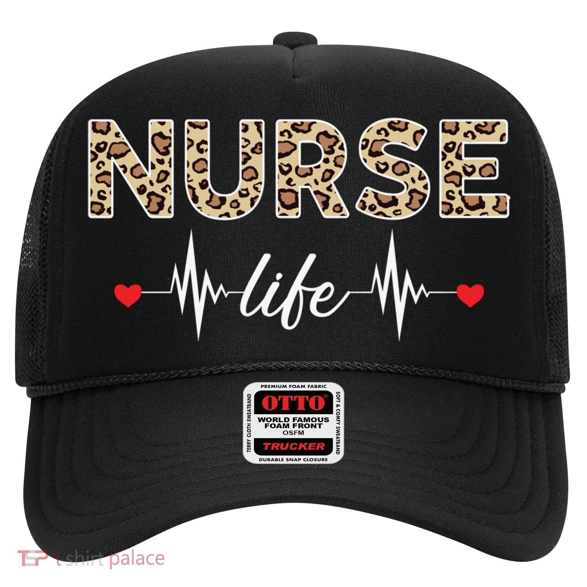 Nurse Life Stethoscope Leopard Nurses Er Icu Nicu Rn Nurses Cute Gift Hat