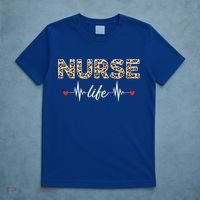 Nurse Life Stethoscope Leopard Nurses Er Icu Nicu Rn Nurses Cute Gift T-Shirt thumb 5