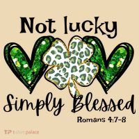 Not Lucky Simply Blessed Christian St Patricks Day Irish Tote Bag thumb 4