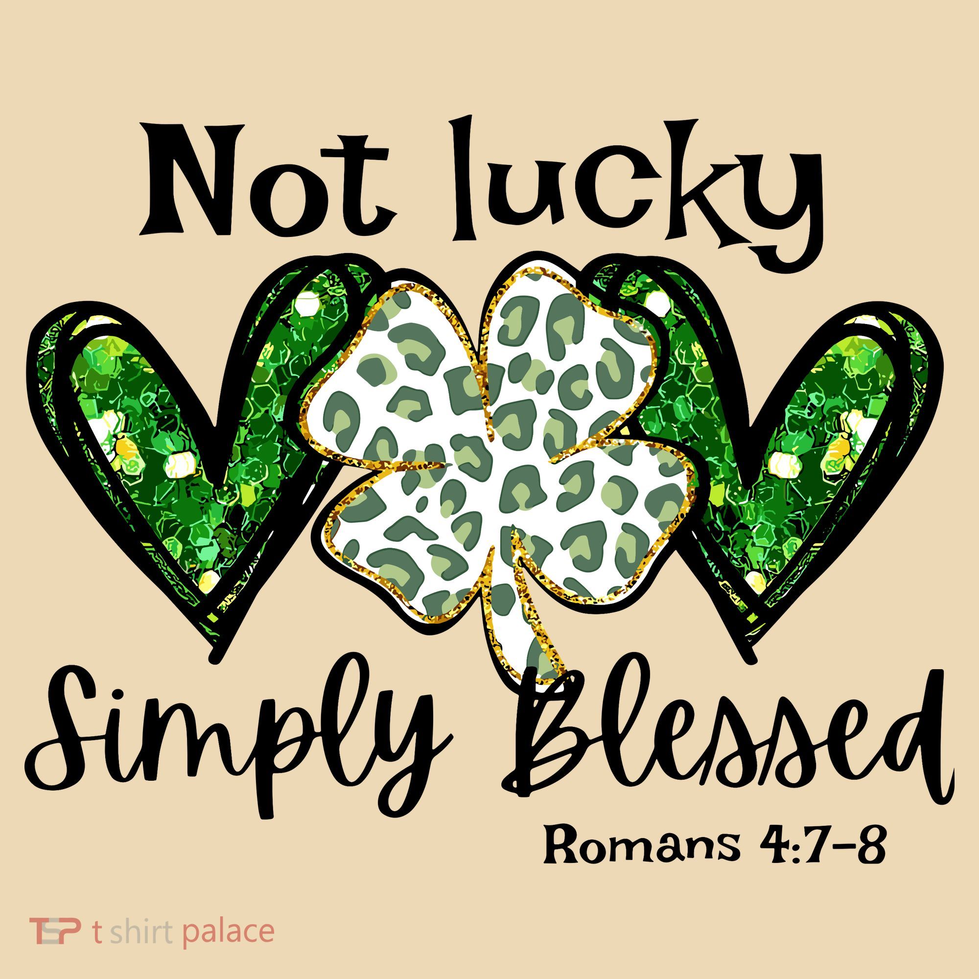 Not Lucky Simply Blessed Christian St Patricks Day Irish Tote Bag