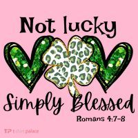 Not Lucky Simply Blessed Christian St Patricks Day Irish Coaster thumb 2