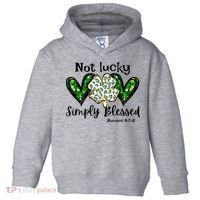 Not Lucky Simply Blessed Christian St Patricks Day Irish Toddler Hoodie thumb 0