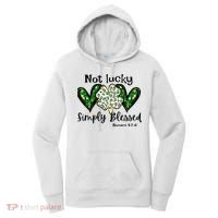 Not Lucky Simply Blessed Christian St Patricks Day Irish Women's Hoodie thumb 0