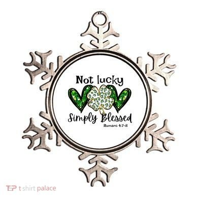 Not Lucky Simply Blessed Christian St Patricks Day Irish Ornament