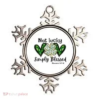 Not Lucky Simply Blessed Christian St Patricks Day Irish Ornament thumb 0