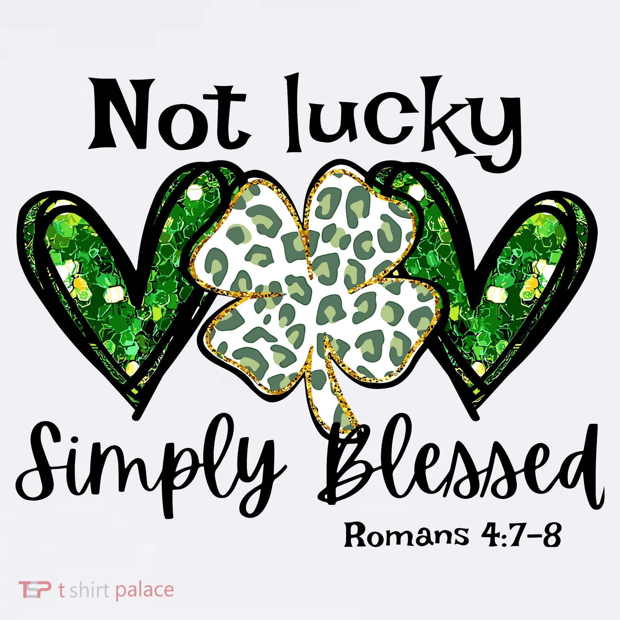 Not Lucky Simply Blessed Christian St Patricks Day Irish Women's Tank Top