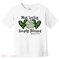 Not Lucky Simply Blessed Christian St Patricks Day Irish Toddler T-Shirt thumb 0