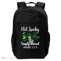 Not Lucky Simply Blessed St PatrickS Day Backpack thumb 0