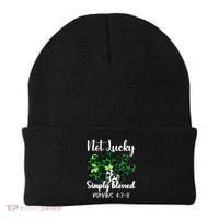 Not Lucky Simply Blessed St PatrickS Day Beanie thumb 0