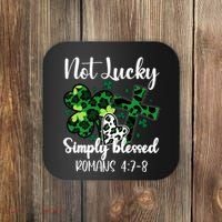 Not Lucky Simply Blessed St PatrickS Day Coaster thumb 0