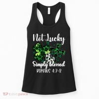Not Lucky Simply Blessed St PatrickS Day Women's Tank Top thumb 0
