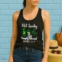 Not Lucky Simply Blessed St PatrickS Day Women's Tank Top thumb 2