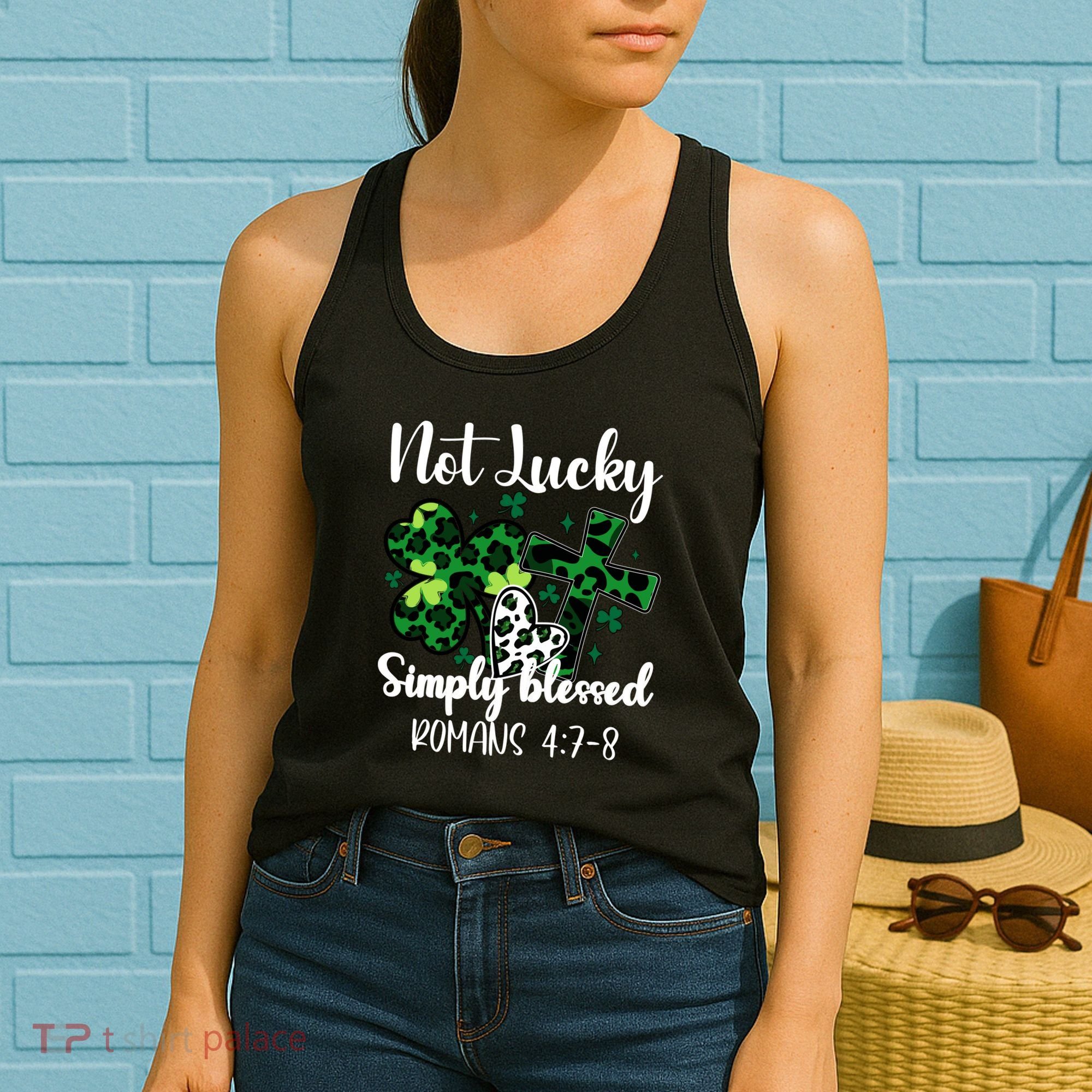Not Lucky Simply Blessed St PatrickS Day Women's Tank Top