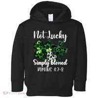 Not Lucky Simply Blessed St PatrickS Day Toddler Hoodie thumb 0