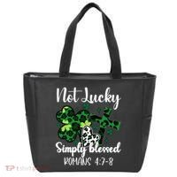 Not Lucky Simply Blessed St PatrickS Day Tote Bag thumb 0