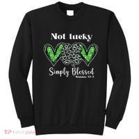 Not Lucky Simply Blessed Clover Sweatshirt thumb 0