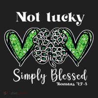 Not Lucky Simply Blessed Clover Tumbler thumb 3