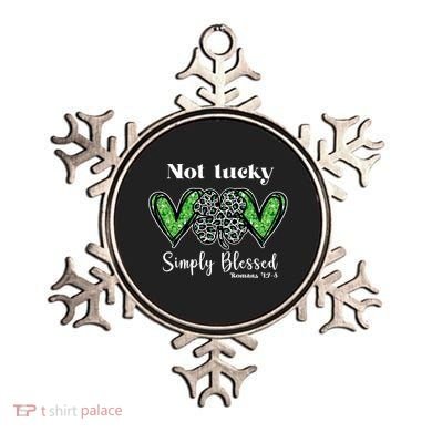 Not Lucky Simply Blessed Clover Ornament