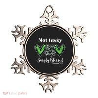 Not Lucky Simply Blessed Clover Ornament thumb 0