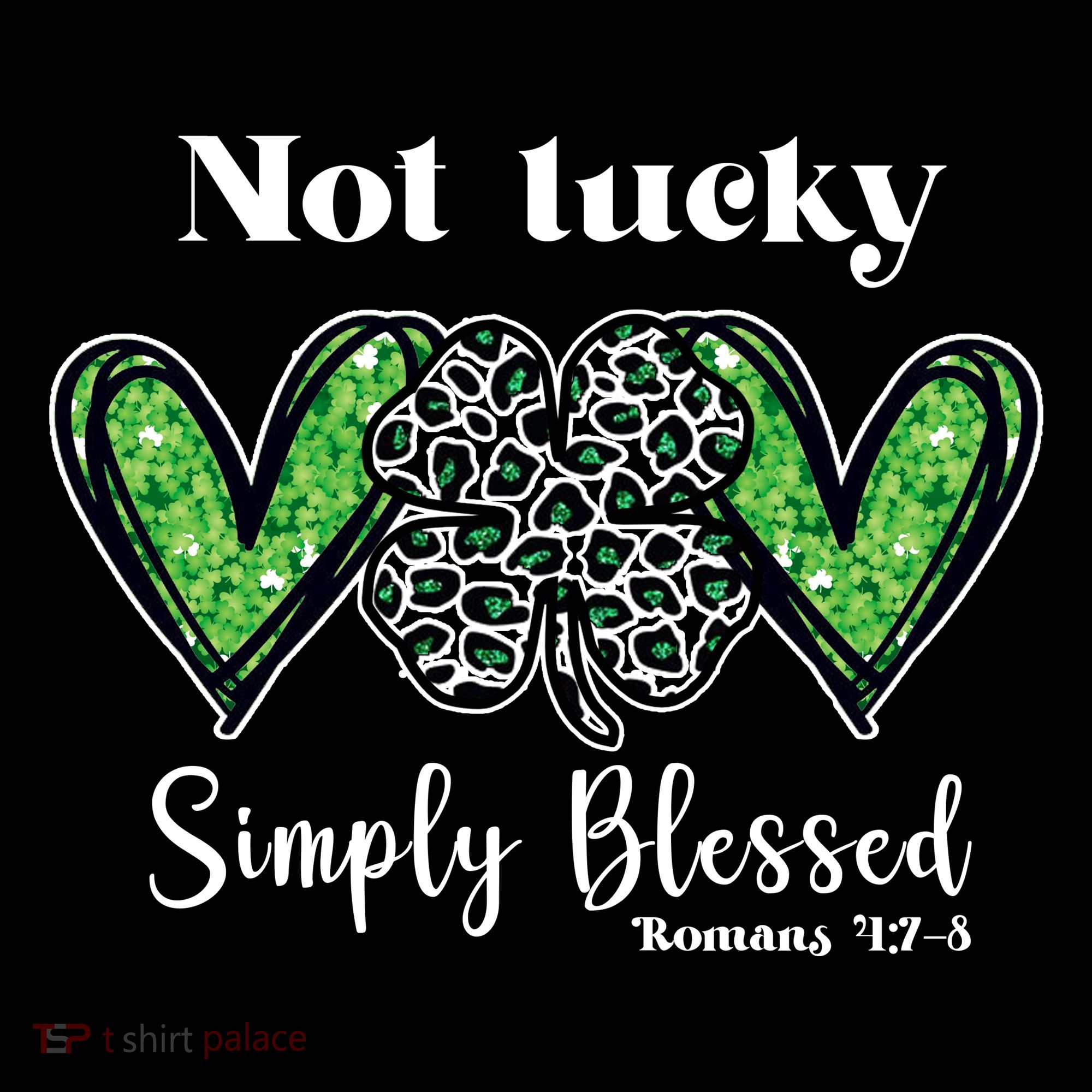 Not Lucky Simply Blessed Clover Ornament