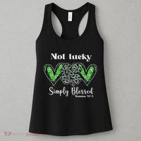 Not Lucky Simply Blessed Clover Women's Tank Top thumb 3