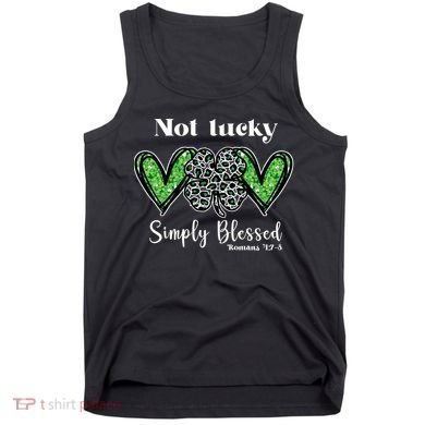 Not Lucky Simply Blessed Clover Tank Top