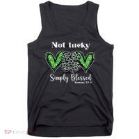 Not Lucky Simply Blessed Clover Tank Top thumb 0