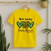 Not Lucky Simply Blessed Clover T-Shirt thumb 2
