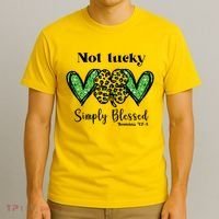 Not Lucky Simply Blessed Clover T-Shirt thumb 3