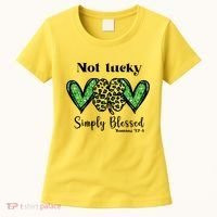 Not Lucky Simply Blessed Clover Women's T-Shirt thumb 0