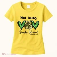 Not Lucky Simply Blessed Clover Women's T-Shirt thumb 0