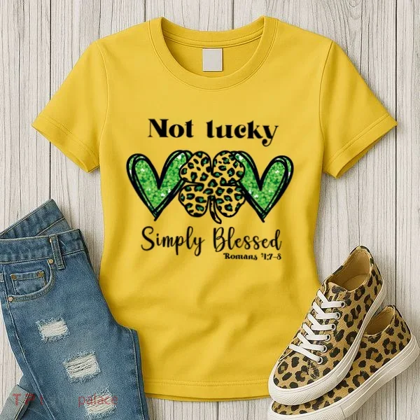 Not Lucky Simply Blessed Clover Women's T-Shirt