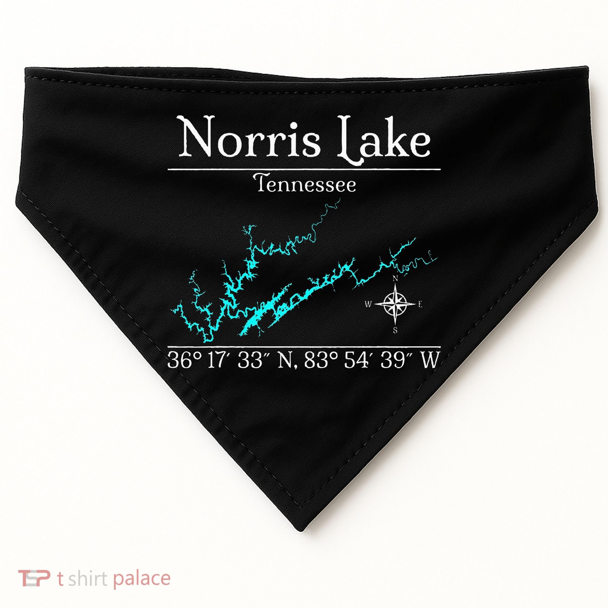 Norris Lake Tennessee USA-Made Doggie Bandana