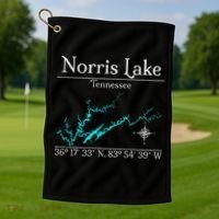 Norris Lake Tennessee Golf Towel thumb 1