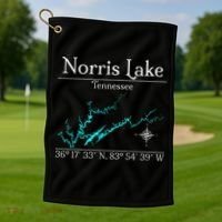 Norris Lake Tennessee Golf Towel thumb 1