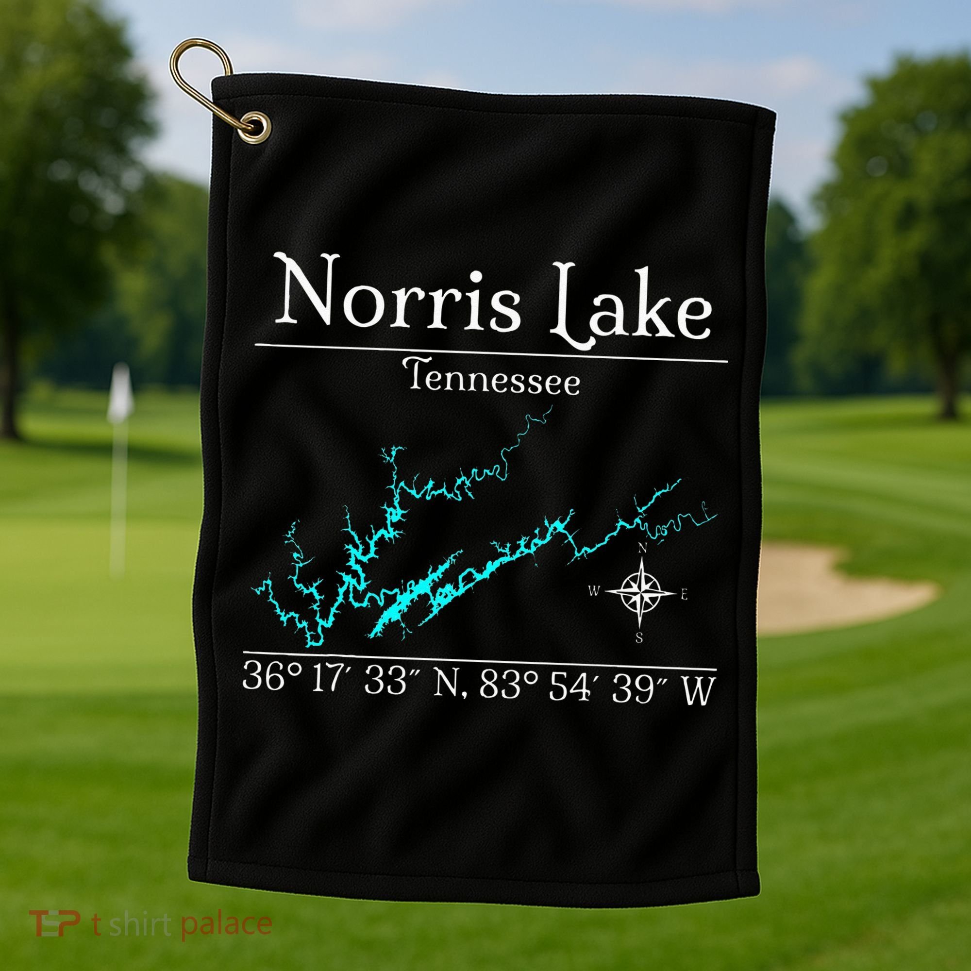 Norris Lake Tennessee Golf Towel