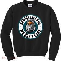 Nobody Likes Us We Don't Care Eagle Kids Sweatshirt thumb 0