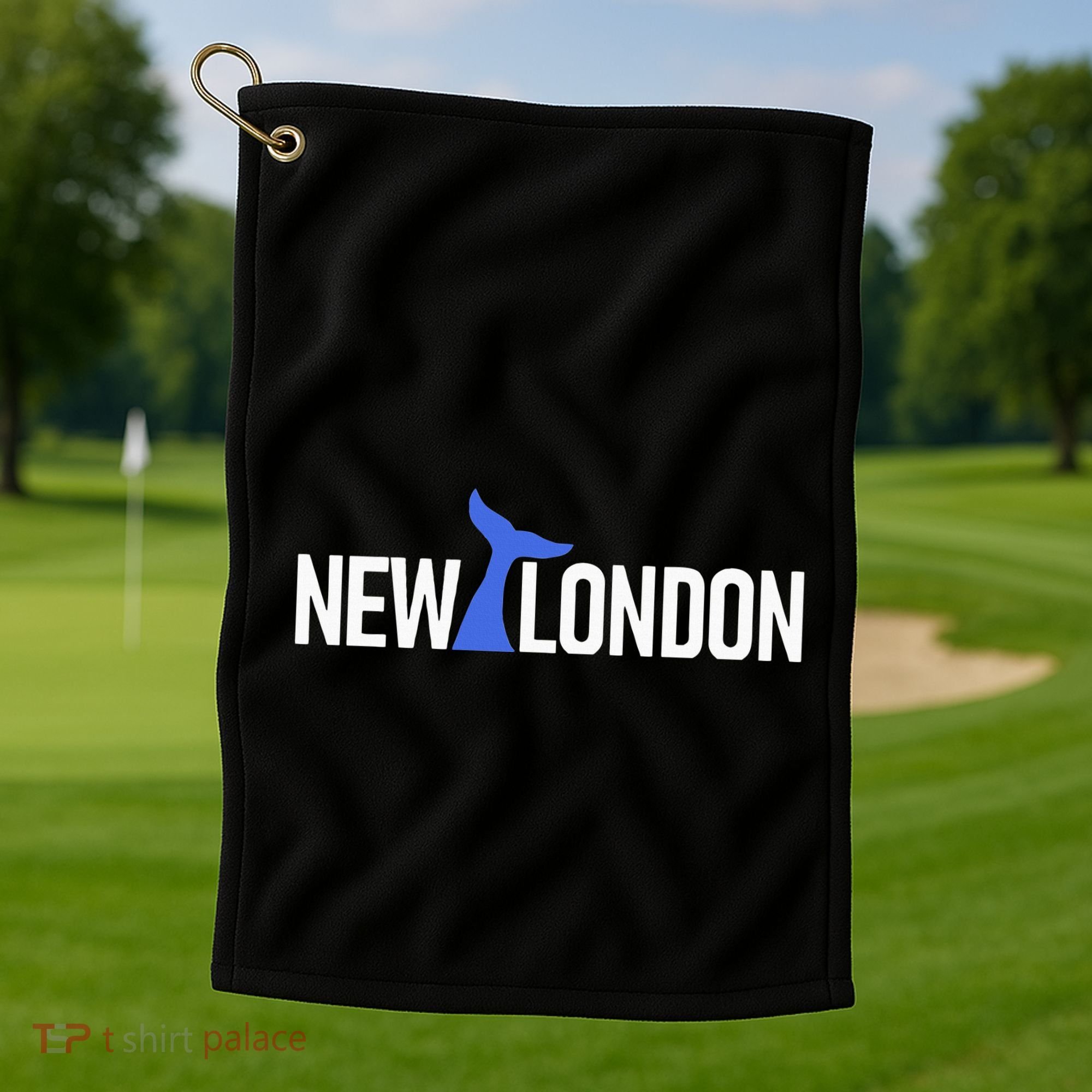 New London Whale Tail Golf Towel