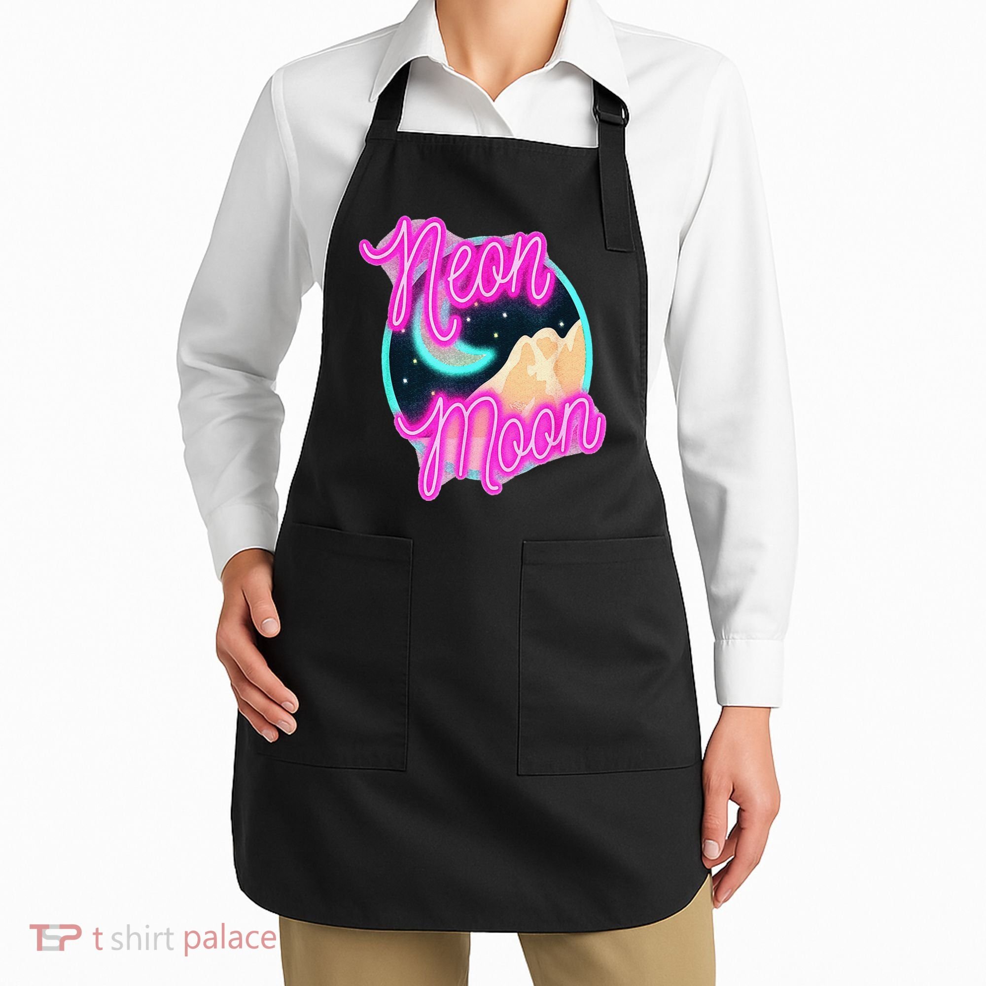 Neon Moon 90s Country Music Apron
