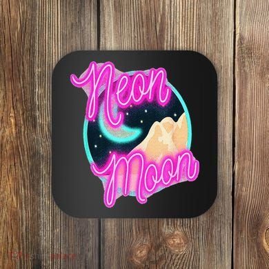 Neon Moon 90s Country Music Coaster