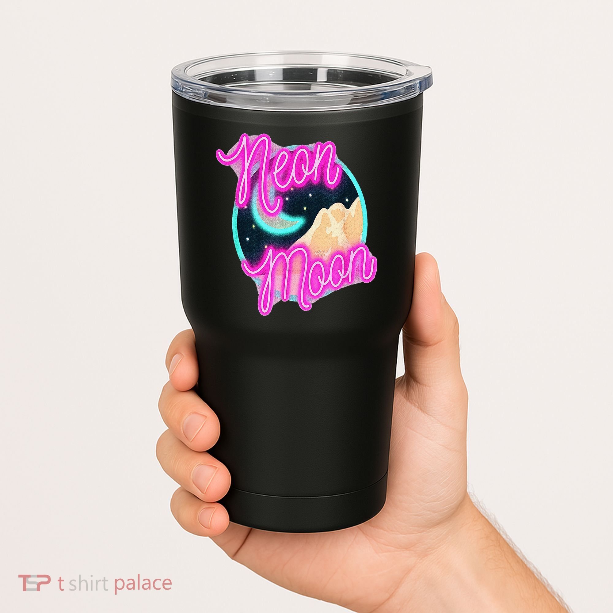 Neon Moon 90s Country Music Tumbler