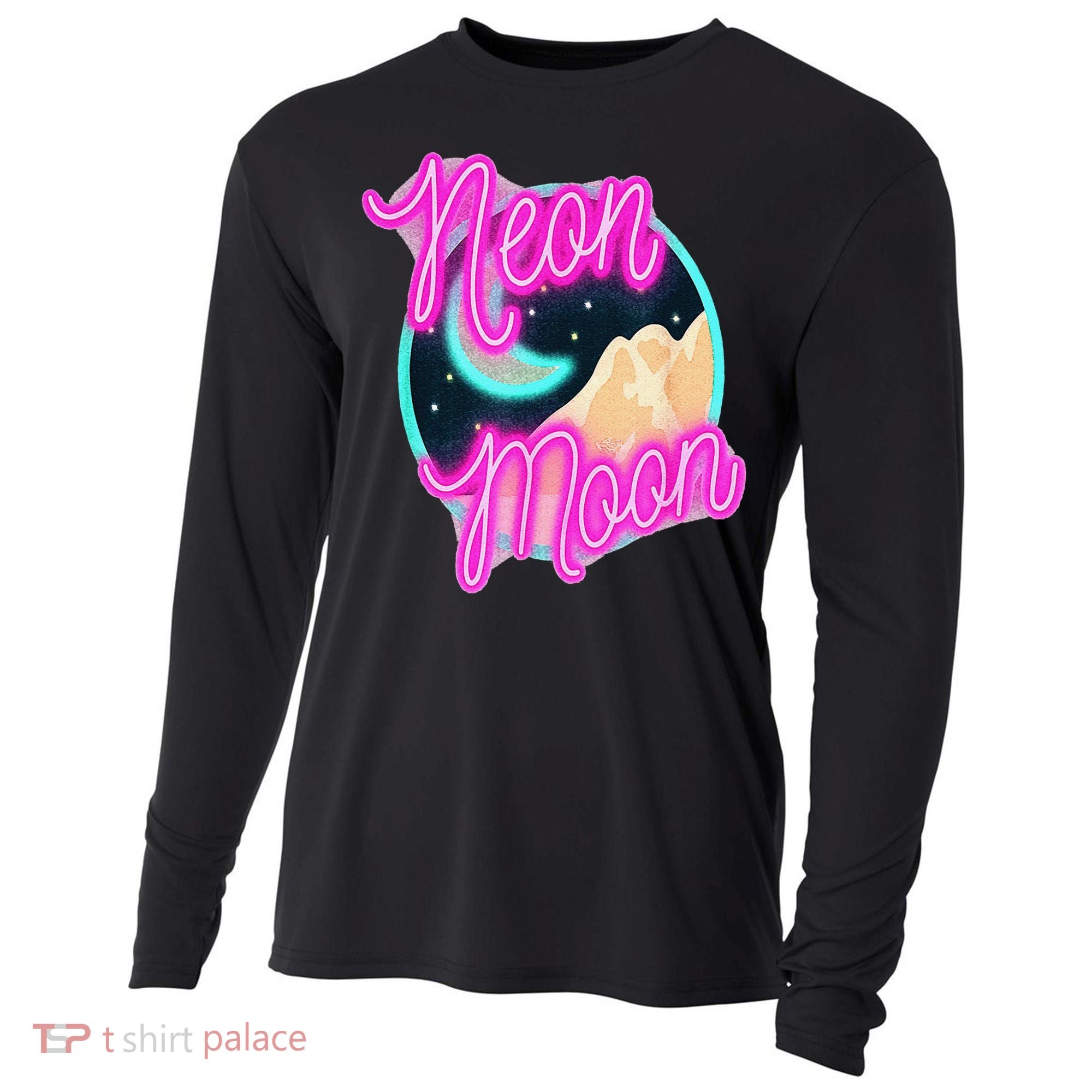 Neon Moon 90s Country Music Cooling Performance Long Sleeve Crew