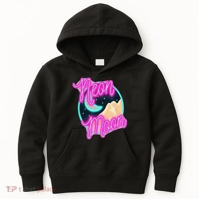 Neon Moon 90s Country Music Kids Hoodie