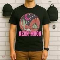 Neon Moon 90s Vintage Retro Country Western Cowboy Cowgirl T-Shirt thumb 6