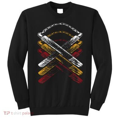 Nunchucks Martial Arts Retro Sweatshirt